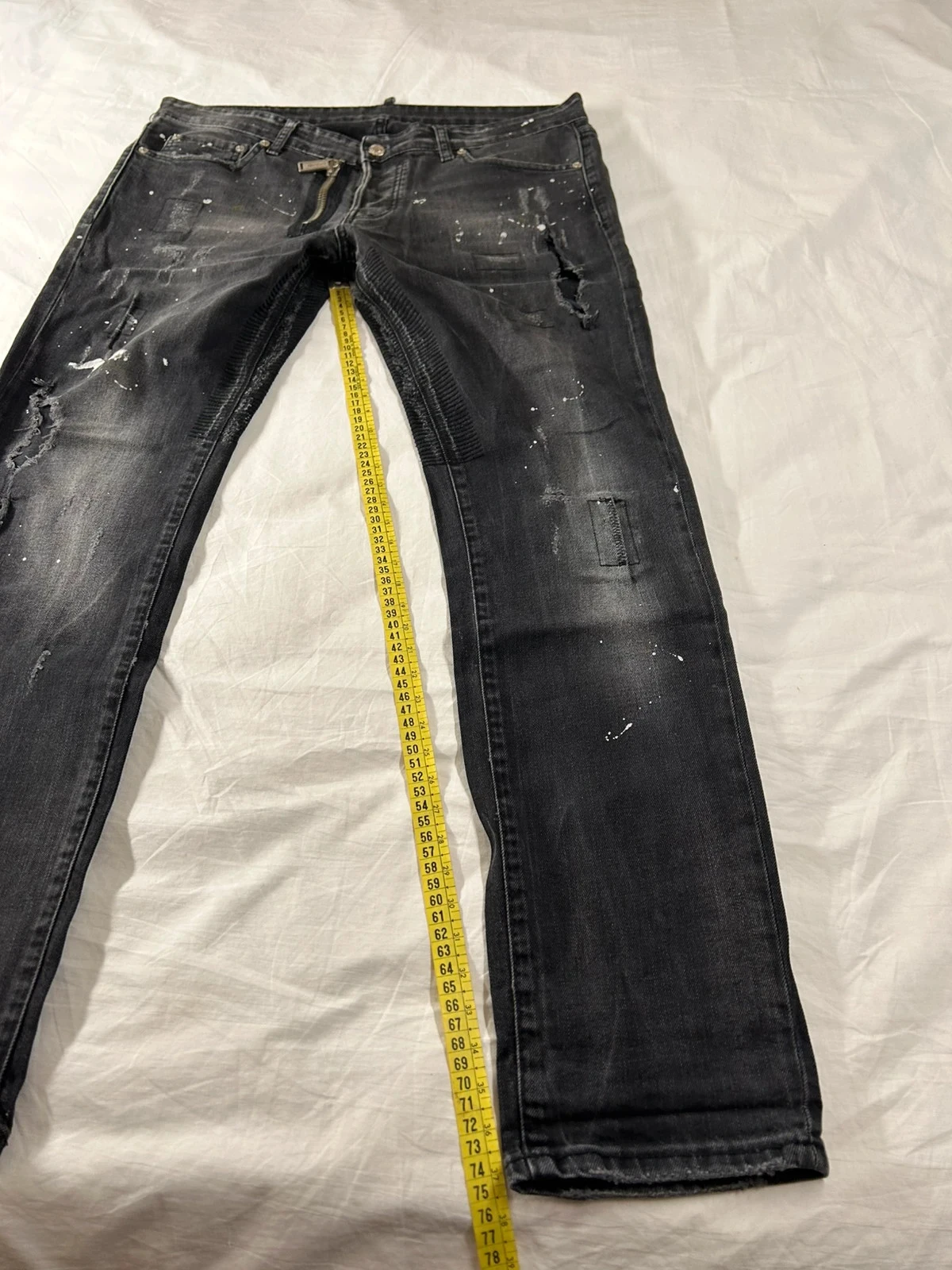 Jean rasgado preto dsquared2 tamanho 50 – photo 6